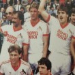 Frank Hartmann nach dem Pokalsieg 1983