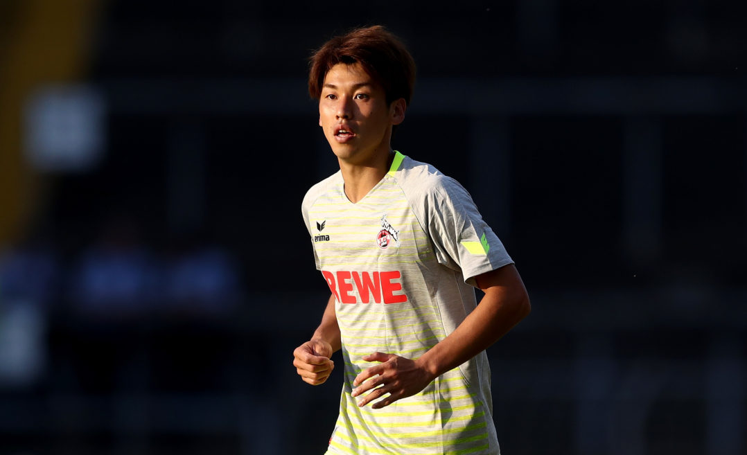 KREFELD, GERMANY - JULY 21: Yuya Osako of Koeln runs with the ball during the preseason friendly match between KFC Uerdingen and 1. FC Koeln at on July 21, 2017 in Krefeld, Germany. (Photo by Lars Baron/Bongarts/Getty Images)