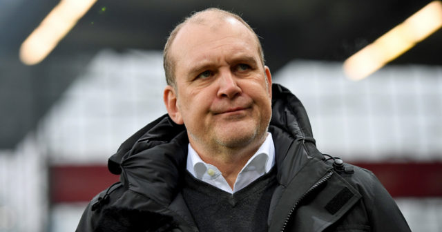 FREIBURG IM BREISGAU, GERMANY - FEBRUARY 12: Manager Joerg Schmadtke of Koeln is seen during the Bundesliga match between SC Freiburg and 1. FC Koeln at Schwarzwald-Stadion on February 12, 2017 in Freiburg im Breisgau, Germany. (Photo by Matthias Hangst/Bongarts/Getty Images)