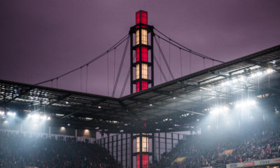 COLOGNE, GERMANY - DECEMBER 10: General view of the stadium during the Bundesliga match between 1. FC Koeln and Borussia Dortmund at RheinEnergieStadion on December 10, 2016 in Cologne, Germany. (Photo by Lukas Schulze/Bongarts/Getty Images)