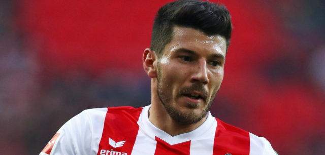 COLOGNE, GERMANY - DECEMBER 16: Milos Jojic of FC Koeln in action during the Bundesliga match between 1. FC Koeln and VfL Wolfsburg at RheinEnergieStadion on December 16, 2017 in Cologne, Germany. (Photo by Dean Mouhtaropoulos/Bongarts/Getty Images)
