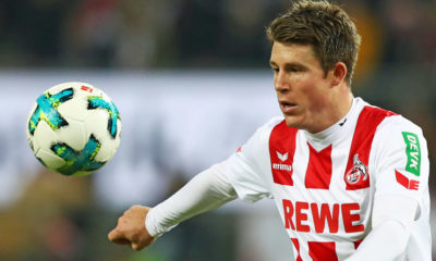 COLOGNE, GERMANY - DECEMBER 16: Dominique Heintz of FC Koeln in action during the Bundesliga match between 1. FC Koeln and VfL Wolfsburg at RheinEnergieStadion on December 16, 2017 in Cologne, Germany. (Photo by Dean Mouhtaropoulos/Bongarts/Getty Images)