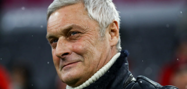 MUNICH, GERMANY - DECEMBER 13: Sport Director of Koeln Armin Veh looks on prior the Bundesliga match between FC Bayern Muenchen and 1. FC Koeln at Allianz Arena on December 13, 2017 in Munich, Germany. (Photo by Alexander Hassenstein/Bongarts/Getty Images)