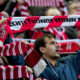 COLOGNE, GERMANY - JANUARY 27: Fans of 1. FC Koeln prior the Bundesliga match between 1. FC Koeln and FC Augsburg at RheinEnergieStadion on January 27, 2018 in Cologne, Germany. (Photo by Maja Hitij/Bongarts/Getty Images)