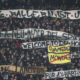 Fans protest against scheduling football games on mondays (Montagsspiele) during the German First division Bundesliga football match Eintracht Frankfurt vs RB Leipzig in Frankfurt, Germany, on February 19, 2018. / AFP PHOTO / Daniel ROLAND / RESTRICTIONS: DURING MATCH TIME: DFL RULES TO LIMIT THE ONLINE USAGE TO 15 PICTURES PER MATCH AND FORBID IMAGE SEQUENCES TO SIMULATE VIDEO. == RESTRICTED TO EDITORIAL USE == FOR FURTHER QUERIES PLEASE CONTACT DFL DIRECTLY AT + 49 69 650050 (Photo credit should read DANIEL ROLAND/AFP/Getty Images)