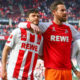 COLOGNE, GERMANY - MAY 05: Players of 1.FC Koeln react after the Bundesliga match between 1. FC Koeln and FC Bayern Muenchen at RheinEnergieStadion on May 5, 2018 in Cologne, Germany. (Photo by Maja Hitij/Bongarts/Getty Images)