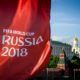 A photograph taken on May 30, 2018 shows the FIFA World Cup 2018 flag in front of the Kremlin in Moscow. - The FIFA World Cup 2018 tournament kicks off on June 14, 2018. (Photo by Mladen ANTONOV / AFP) (Photo credit should read MLADEN ANTONOV/AFP/Getty Images)