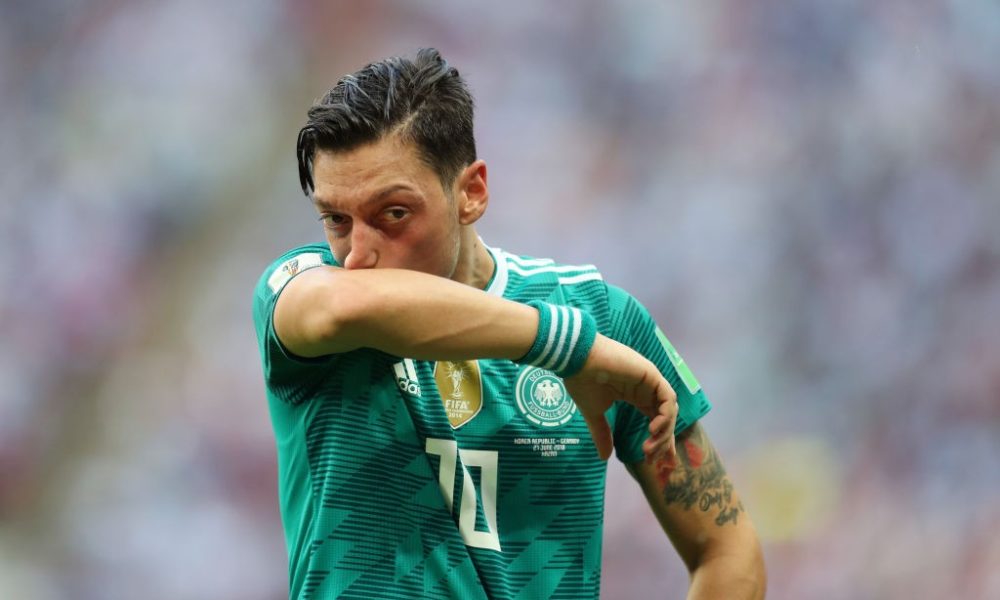 KAZAN, RUSSIA - JUNE 27: Mesut Ozil of Germany during the 2018 FIFA World Cup Russia group F match between Korea Republic and Germany at Kazan Arena on June 27, 2018 in Kazan, Russia. (Photo by Catherine Ivill/Getty Images)