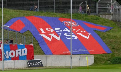 WUPPERTAL, GERMANY - JULY 09: A fan jersey of Wuppertal is seen during the friendly match between Wuppertaler SV and Borussia Dortmund at Stadion Zoo on July 9, 2016 in Wuppertal, Germany. (Photo by Christof Koepsel/Bongarts/Getty Images)