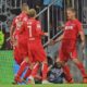 BIELEFELD, GERMANY - SEPTEMBER 28: (L-R) Dominick Drexler, Marcel Risse and Simon Terodde of Koeln celebrate their teams second goal during the Second Bundesliga match between DSC Arminia Bielefeld and 1. FC Koeln at Schueco Arena on September 28, 2018 in Bielefeld, Germany. (Photo by Thomas Starke/Bongarts/Getty Images)