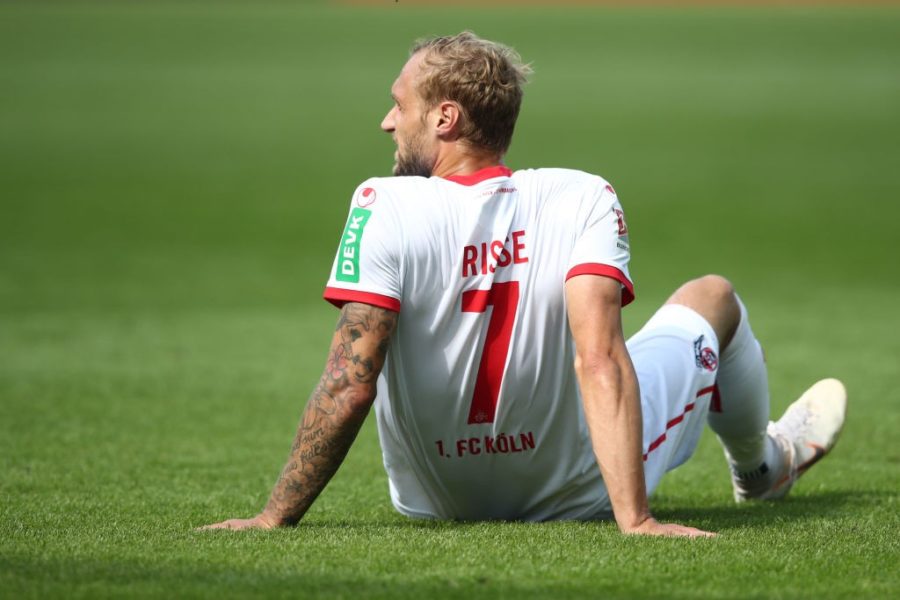 HAMBURG, GERMANY - SEPTEMBER 02: Marcel Risse of Koeln appears frustrated during the Second Bundesliga match between FC St. Pauli and 1. FC Koeln at Millerntor Stadium on September 2, 2018 in Hamburg, Germany. (Photo by Oliver Hardt/Bongarts/Getty Images)