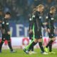 HAMBURG, GERMANY - NOVEMBER 05: Players of 1. FC Koeln react after losing in the Second Bundesliga match between Hamburger SV and 1. FC Koeln at Volksparkstadion on November 5, 2018 in Hamburg, Germany. (Photo by Cathrin Mueller/Bongarts/Getty Images)