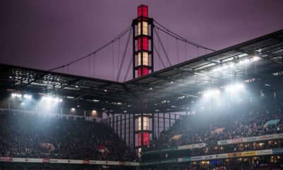 COLOGNE, GERMANY - DECEMBER 10: General view of the stadium during the Bundesliga match between 1. FC Koeln and Borussia Dortmund at RheinEnergieStadion on December 10, 2016 in Cologne, Germany. (Photo by Lukas Schulze/Bongarts/Getty Images)