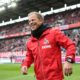 COLOGNE, GERMANY - MARCH 09: Markus Anfang head coach of 1.FC Koeln looks on prior to the Second Bundesliga match between 1. FC Koeln and DSC Arminia Bielefeld at RheinEnergieStadion on March 09, 2019 in Cologne, Germany. (Photo by Maja Hitij/Bongarts/Getty Images)