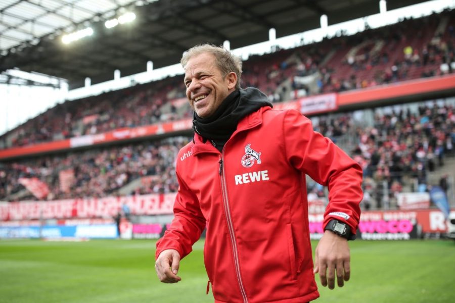 COLOGNE, GERMANY - MARCH 09: Markus Anfang head coach of 1.FC Koeln looks on prior to the Second Bundesliga match between 1. FC Koeln and DSC Arminia Bielefeld at RheinEnergieStadion on March 09, 2019 in Cologne, Germany. (Photo by Maja Hitij/Bongarts/Getty Images)