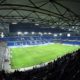 DUISBURG, GERMANY - FEBRUARY 25: (EDITORS NOTE: A fisheye lens was used creating this photo) A general view of the stadium prior to the 3. Liga match between KFC Uerdingen 05 and SC Preussen Muenster at Schauinsland-Reisen-Arena on February 25, 2019 in Duisburg, Germany. (Photo by Thomas F. Starke/Bongarts/Getty Images)