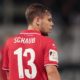 A badge to promote the German candidation for EURO 2024 is seen on the tricot of Louis Schaub of Cologne during to the Second Bundesliga match between SV Sandhausen and 1. FC Koeln at BWT-Stadion am Hardtwald on September 21, 2018 in Sandhausen, Germany. (Photo by Christian Kaspar-Bartke/Bongarts/Getty Images)