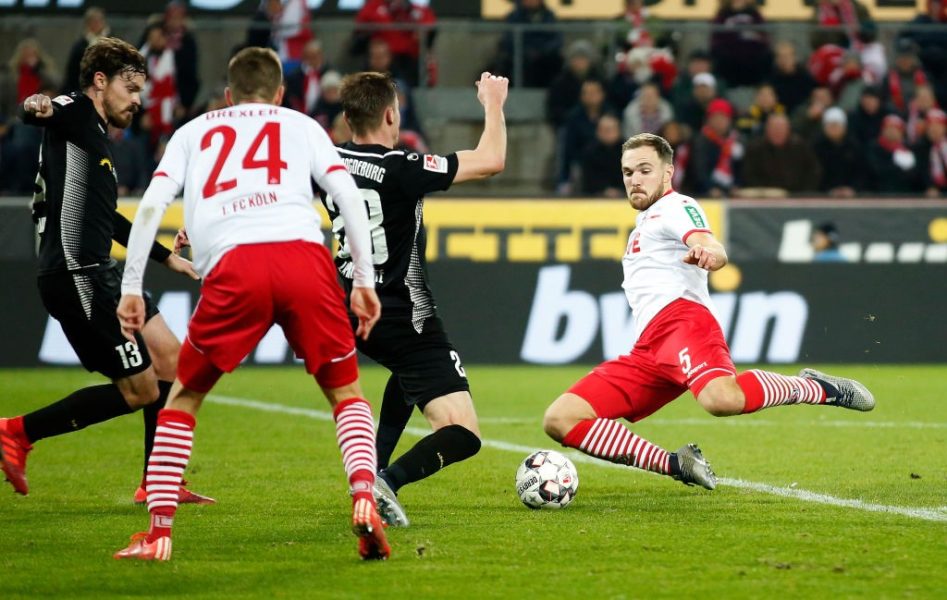 COLOGNE, GERMANY - DECEMBER 17: Rafael Czichos of Cologne in action during the Second Bundesliga match between 1. FC Koeln and 1. FC Magdeburg at RheinEnergieStadion on December 17, 2018 in Cologne, Germany. (Photo by Mika Volkmann/Bongarts/Getty Images)