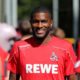 COLOGNE, GERMANY - JULY 04: Anthony Modeste walks to the 1. FC Koeln training session at Geissbockheim on July 04, 2019 in Cologne, Germany. (Photo by Christof Koepsel/Getty Images)