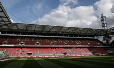 COLOGNE, GERMANY - APRIL 26: General view of Stadium prior to the Second Bundesliga match between 1. FC Koeln and SV Darmstadt 98 at RheinEnergieStadion on April 26, 2019 in Cologne, Germany. (Photo by Maja Hitij/Bongarts/Getty Images)