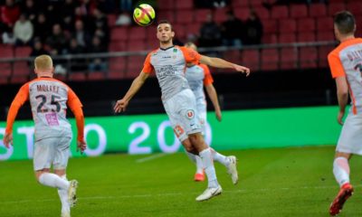 Montpellier's Tunisian midfielder Ellyes Skhiri tries to control the ball during the French L1 football match between Dijon (DFCO) and Montpellier (MHSC) on January 13, 2019, at the Gaston Gerard Stadium in Dijon, central-eastern France. (Photo by ROMAIN LAFABREGUE / AFP) (Photo credit should read ROMAIN LAFABREGUE/AFP/Getty Images)