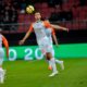 Montpellier's Tunisian midfielder Ellyes Skhiri tries to control the ball during the French L1 football match between Dijon (DFCO) and Montpellier (MHSC) on January 13, 2019, at the Gaston Gerard Stadium in Dijon, central-eastern France. (Photo by ROMAIN LAFABREGUE / AFP) (Photo credit should read ROMAIN LAFABREGUE/AFP/Getty Images)