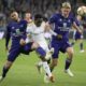 Anderlecht's Elias Cobbaut, Genk's Aly Mbwana Samatta and Anderlecht's Sebastiaan Bornauw fight for the ball during a soccer match between RSC Anderlecht and KRC Genk, Thursday 16 May 2019 in Brussels, on day 9 (out of 10) of the Play-off 1 of the 'Jupiler Pro League' Belgian soccer championship. BELGA PHOTO YORICK JANSENS (Photo credit should read YORICK JANSENS/AFP/Getty Images)