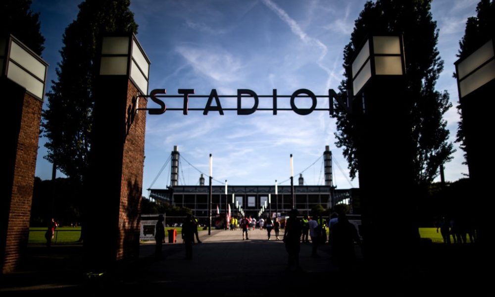 COLOGNE, GERMANY - AUGUST 23: A general view of the stadium prior to the Bundesliga match between 1. FC Koeln and Borussia Dortmund at RheinEnergieStadion on August 23, 2019 in Cologne, Germany. (Photo by Lars Baron/Bongarts/Getty Images)
