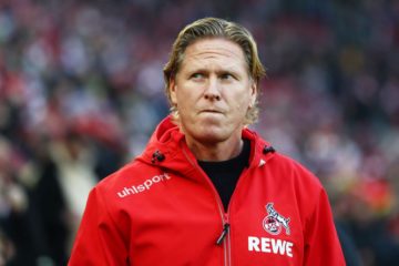 COLOGNE, GERMANY - NOVEMBER 30: Markus Gisdol, Head Coach of 1. FC Koeln looks on prior to the Bundesliga match between 1. FC Koeln and FC Augsburg at RheinEnergieStadion on November 30, 2019 in Cologne, Germany. (Photo by Lars Baron/Bongarts/Getty Images)