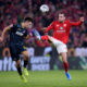 MAINZ, GERMANY - OCTOBER 25: Noah Katterbach of 1.FC Koln is challenged by Levin Öztunali of 1.FSV Mainz 05 during the Bundesliga match between 1. FSV Mainz 05 and 1. FC Koeln at Opel Arena on October 25, 2019 in Mainz, Germany. (Photo by Alex Grimm/Bongarts/Getty Images)