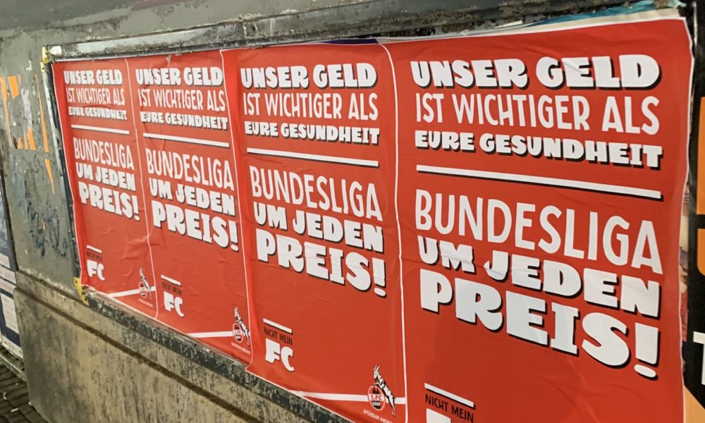 Plakataktion "Nicht mein FC"