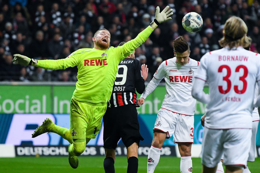 18.12.2019, xpsx, Fussball 1.Bundesliga, Eintracht Frankfurt - 1.FC Koeln v.l. Timo Horn 1. FC Koeln, Goncalo Paciencia Eintracht Frankfurt DFL/DFB REGULATIONS PROHIBIT ANY USE OF PHOTOGRAPHS as IMAGE SEQUENCES and/or QUASI-VIDEO Frankfurt *** 18 12 2019, xpsx, Football 1 Bundesliga, Eintracht Frankfurt 1 FC Cologne v l Timo Horn 1 FC Cologne , Goncalo Paciencia Eintracht Frankfurt DFL DFB REGULATIONS PROHIBIT ANY USE OF PHOTOGRAPHS as IMAGE SEQUENCES and or QUASI VIDEO Frankfurt