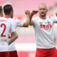COLOGNE, GERMANY - MAY 17: Toni Leistner (R) of 1. FC Koeln celebrates with Mark Uth of 1. FC Koeln during the Bundesliga match between 1. FC Koeln and 1. FSV Mainz 05 at RheinEnergieStadion on May 17, 2020 in Cologne, Germany. The Bundesliga and Second Bundesliga is the first professional league to resume the season after the nationwide lockdown due to the ongoing Coronavirus (COVID-19) pandemic. All matches until the end of the season will be played behind closed doors. (Photo by Lars Baron/Getty Images)