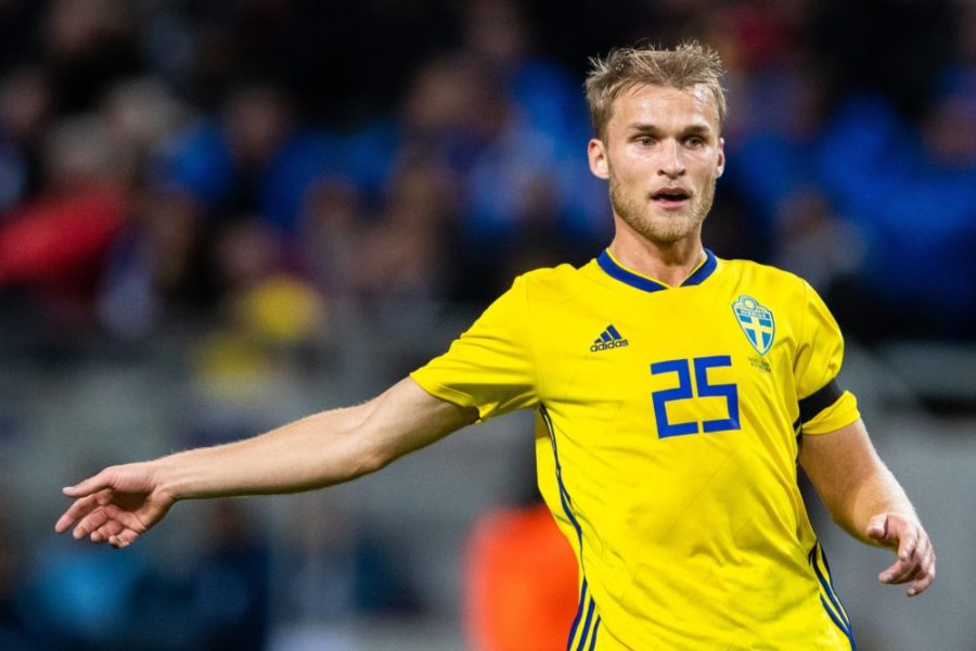 Fußball, Länderspiel, Schweden - Slowakei 181016 Sebastian Andersson of Sweden during the International Friendly Länderspiel football match between Sweden and Slovakia on october 16, 2018 in Stockholm. *** 181016 Sebastian Andersson of Sweden during the international friendly football match between Sweden and Slovakia on October 16, 2018 in Stockholm PUBLICATIONxNOTxINxDENxNORxSWExFINxAUT Copyright: ANDREASxLxERIKSSON BB181016AE014