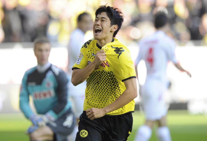 Bildnummer: 08850082 Datum: 22.10.2011 Copyright: imago/Hardt/David Hagemann DORTMUND, 22.10.2011, Shinji Kagawa (BVB) jubelt nach seinem Treffer zum 1-0 im Bundesligaspiel Borussia Dortmund gegen 1. FC Köln ; Fussball GER 2012 1 BL x0x xkg 2011 quer Aufmacher premiumd Image number 08850082 date 22 10 2011 Copyright imago Hardt David Hagemann Dortmund 22 10 2011 Shinji Kagawa Borussia cheering After his Results to 1 0 in Bundesliga game Borussia Dortmund against 1 FC Cologne Football ger 2012 1 BL x0x xkg 2011 horizontal Highlight premiumd