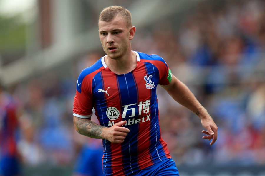 LONDON, ENGLAND - AUGUST 03: Max Meyer of Crystal Palace during the Pre-Season Friendly match between Crystal Palace and Hertha BSC Berlin at Selhurst Park on August 3, 2019 in London, England. (Photo by Marc Atkins/Getty Images)