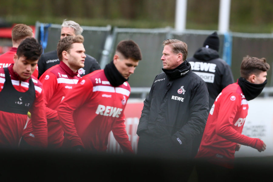 1. FC Köln Training 1. FC Köln, Training, Trainer Markus Gisdol 1.FC Köln, 06.04.2021, Bild: *** 1 FC Cologne training 1 FC Cologne, training, coach Markus Gisdol 1 FC Cologne , 06 04 2021, picture