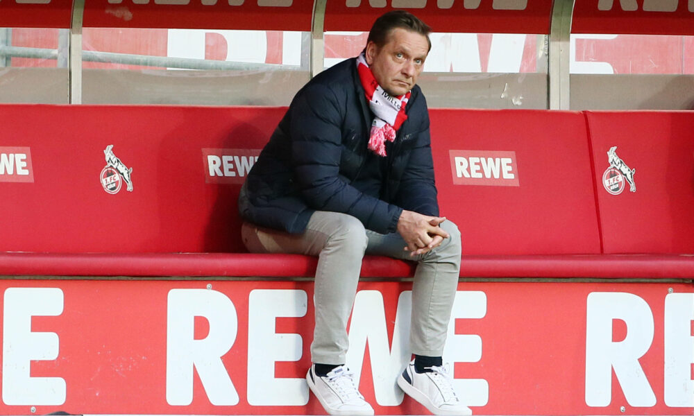 Köln vs. Leipzig 1.FC Köln vs. RB Leipzig, 30. Spieltag, 20.04.2021, 18.30 Uhr, Horst Heldt 1.FC Köln, Bild: *** Cologne vs Leipzig 1 FC Köln vs RB Leipzig, Matchday 30, 20 04 2021, 6 30pm, Horst Heldt 1 FC Köln , pic.