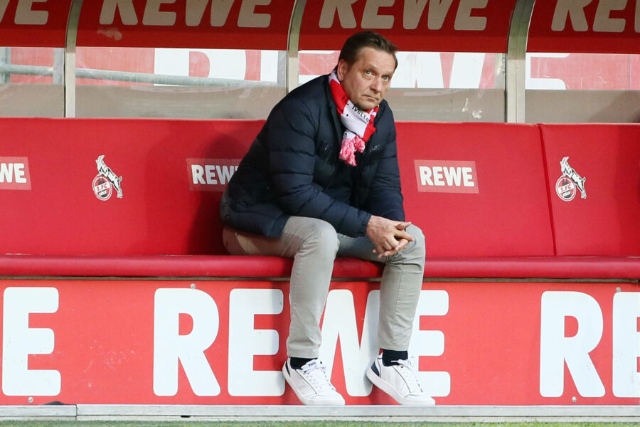 Köln vs. Leipzig 1.FC Köln vs. RB Leipzig, 30. Spieltag, 20.04.2021, 18.30 Uhr, Horst Heldt 1.FC Köln, Bild: *** Cologne vs Leipzig 1 FC Köln vs RB Leipzig, Matchday 30, 20 04 2021, 6 30pm, Horst Heldt 1 FC Köln , pic.