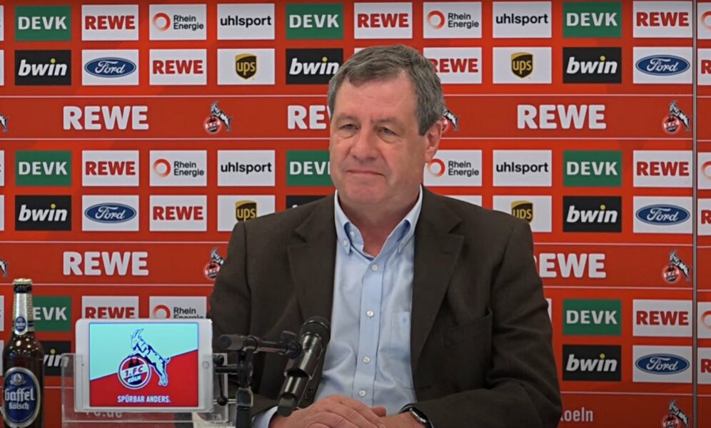 Werner Wolf auf einer PK